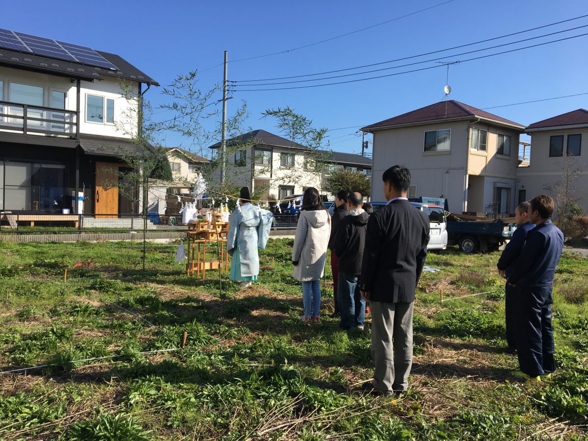 『テラスでお茶を楽しむ家』現場日記～地鎮祭