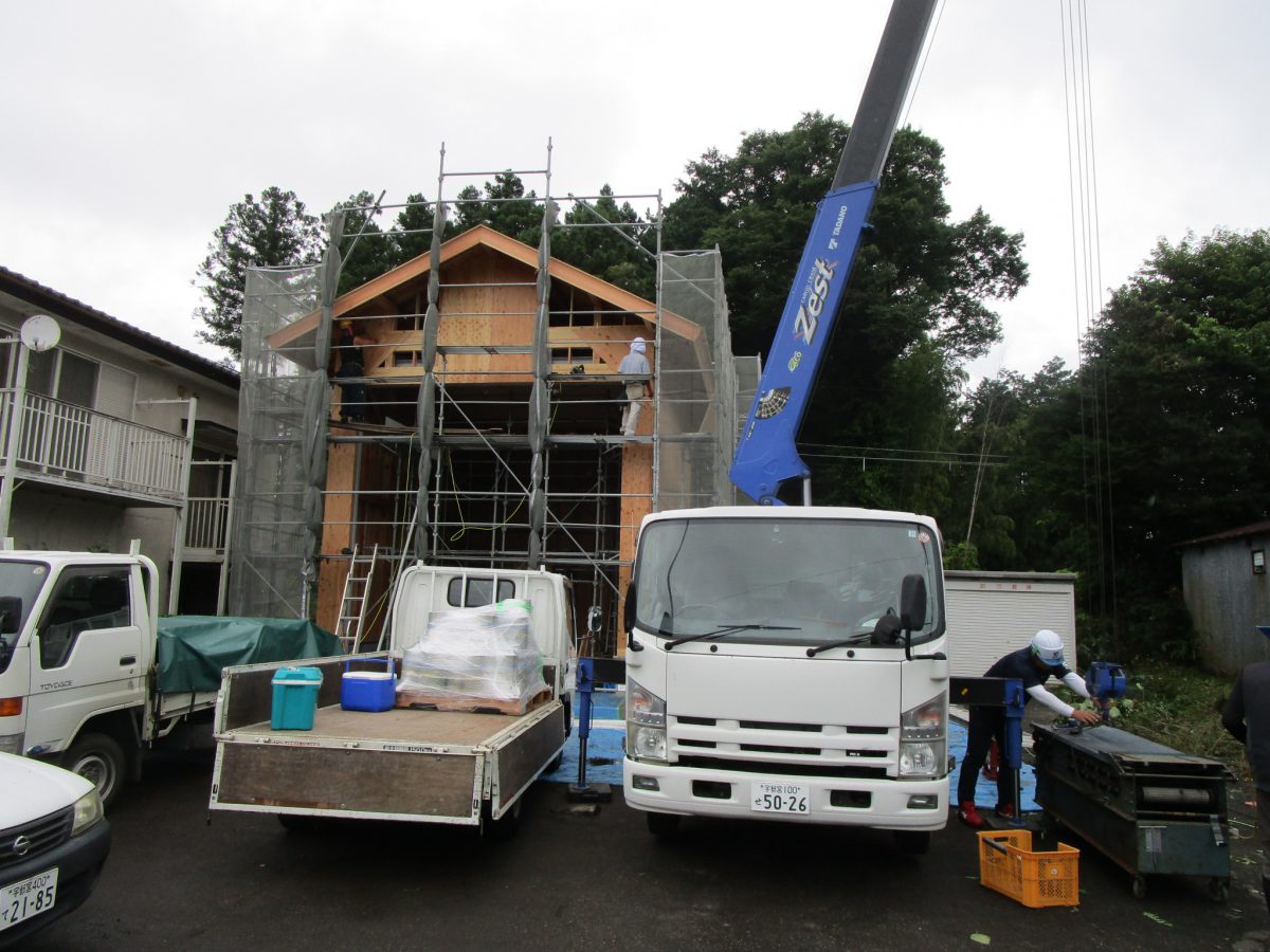 『文挾町彫刻屋台蔵』現場日記～建て方２